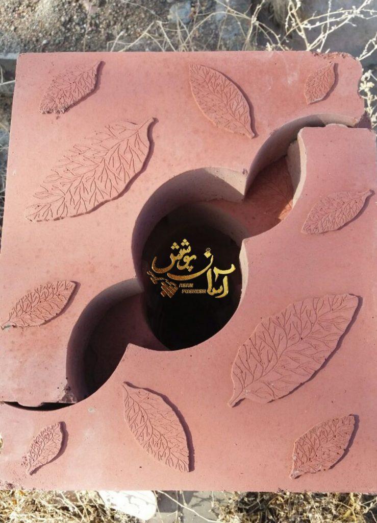 دور درختی بتنی قرمز